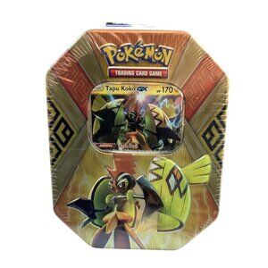 Pokémon Tapu Koko GX Tin Trading Card Game  6+  Factory Sealed New